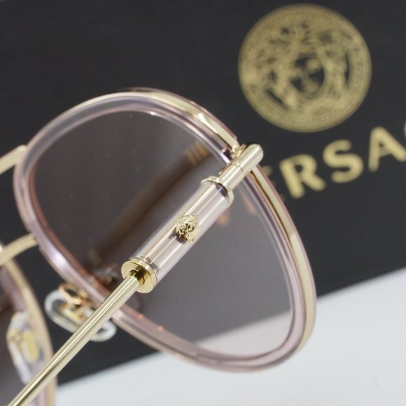 FINAL PRICE NEW VERSACE VE2260 100213 BROWN PINK GRADIENT SUNGLASSES - Picture 8 of 10